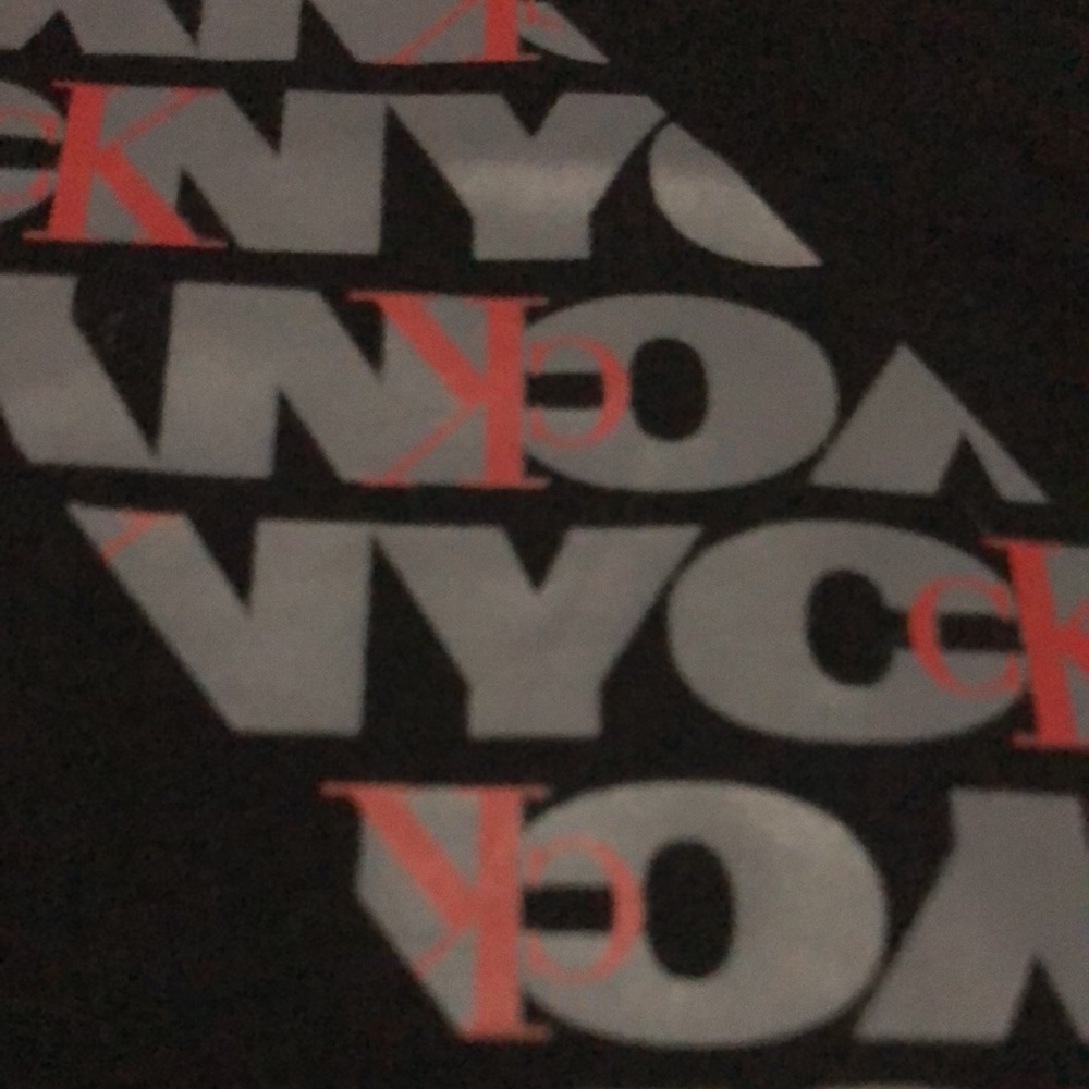 NWT-Calvin Klein Mens Short Sleeve T-Sz S-Cotton-Full Front Logo-Black/Gray/Red - Picture 3 of 10